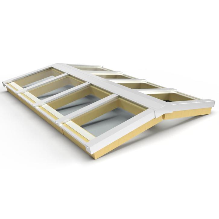 Zelfbouw lichtstraat 8 vak zadeldak 3000x1920mm-BENG Vacuümg, Doe-het-zelf en Bouw, Dakpannen en Dakbedekking, Nieuw, Verzenden