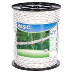 Basic classe,e-koord, wit, 6mm 200m, 2x 0,50 fe verzinkt -