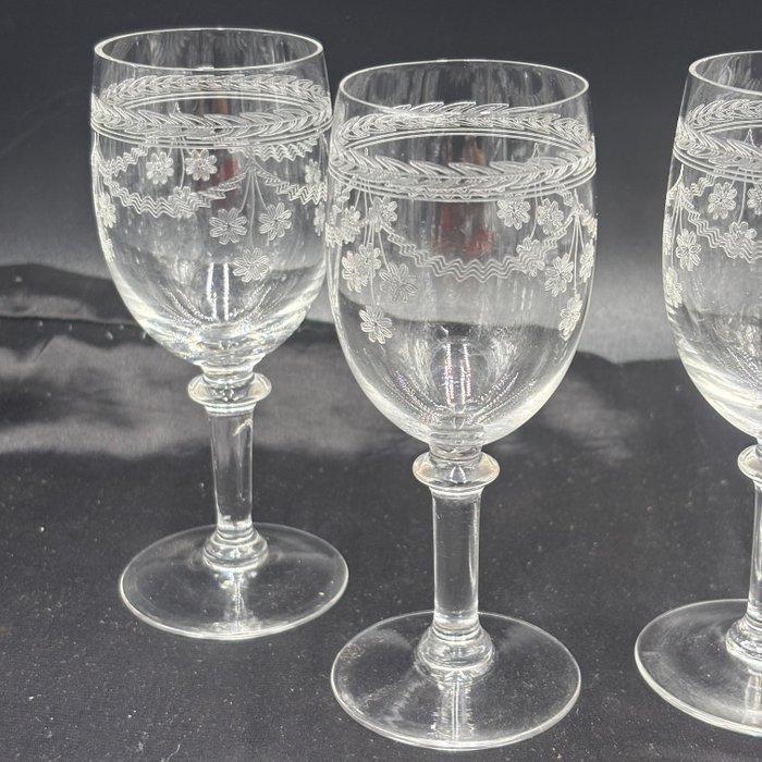 Val Saint Lambert - Drinkglas (4) - Léontine - Kristal -, Antiek en Kunst, Antiek | Glaswerk en Kristal