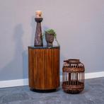 Salontafel Mangohout Rond Levi 40 cm, Huis en Inrichting, Tafels | Salontafels, Verzenden, Nieuw