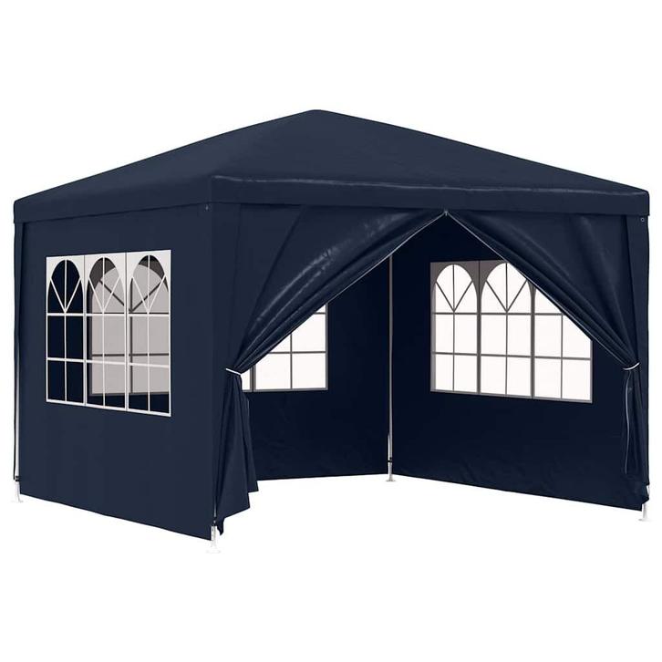 Partytent 3x3 Blauw | Tweede Kansje | Ideaal voor Borrels!, Tuin en Terras, Partytenten, Minder dan 4 meter, Minder dan 5 meter