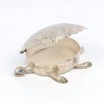 Schildpad doosje - Boîte - Argent 900, Antiek en Kunst
