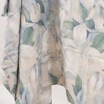 BA165 - Bloemen-sprei - met Orlati-rand – Acquerello Azzurro