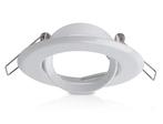 Inbouw armatuur rond kantelbaar wit Gatmaat 65mm, Huis en Inrichting, Lampen | Plafondlampen, Verzenden, Nieuw, Metaal
