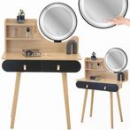 Make up tafel - kaptafel met LED spiegel - 2 lades - hout..., Handtassen en Accessoires, Ophalen of Verzenden, Nieuw