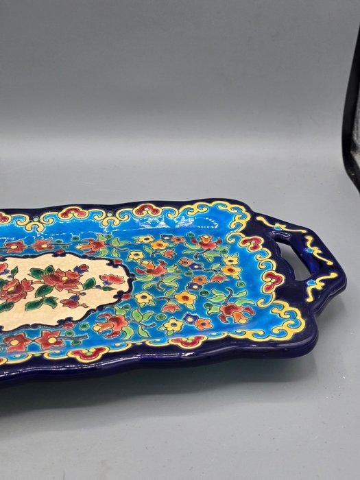 emaux de longwy - émaux de longwy - Schotel - Aardewerk, Antiquités & Art, Antiquités | Verre & Cristal