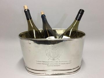 Refroidisseur à vin - avec texte gravé de Lily Bollinger et, Antiquités & Art, Curiosités & Brocante