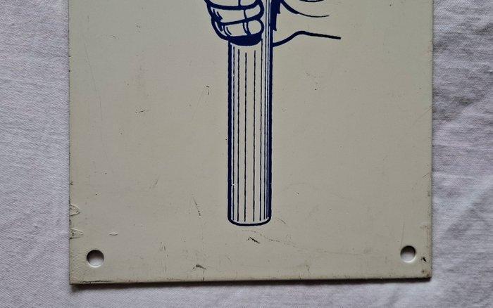 TORCE gevaarbord - Emaille bord - Emaille, Antiek en Kunst, Antiek | Wandborden en Tegels