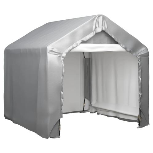 vidaXL Opslagtent 180x180 cm gegalvaniseerd staal grijs, Tuin en Terras, Tuinhuizen, Nieuw, Verzenden