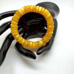 Bracelet de donuts en ambre blanc naturel de la Baltique -