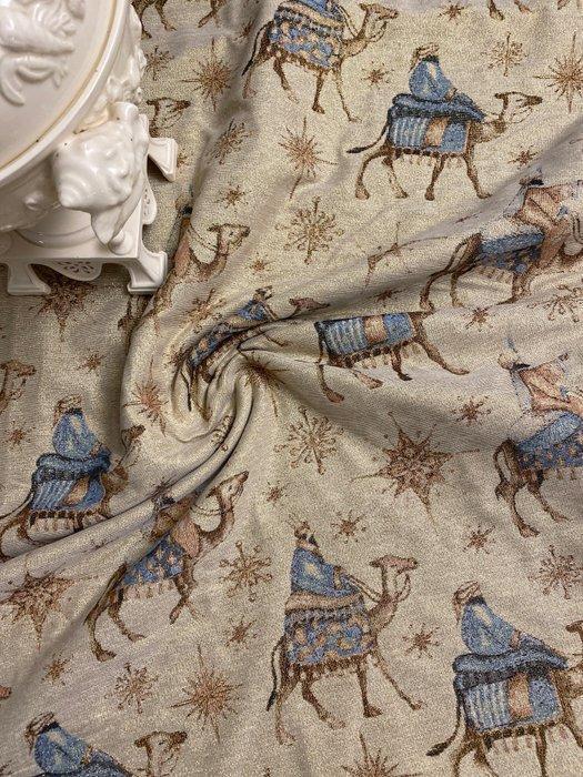 san Leucio - Grote traditionele kerstgobelintafelkleed -, Antiek en Kunst, Antiek | Meubels | Tafels