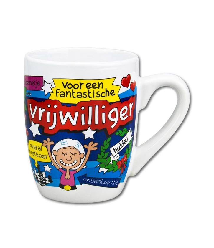 Mok Vrijwilliger 12cm, Huis en Inrichting, Keuken | Servies, Nieuw, Verzenden