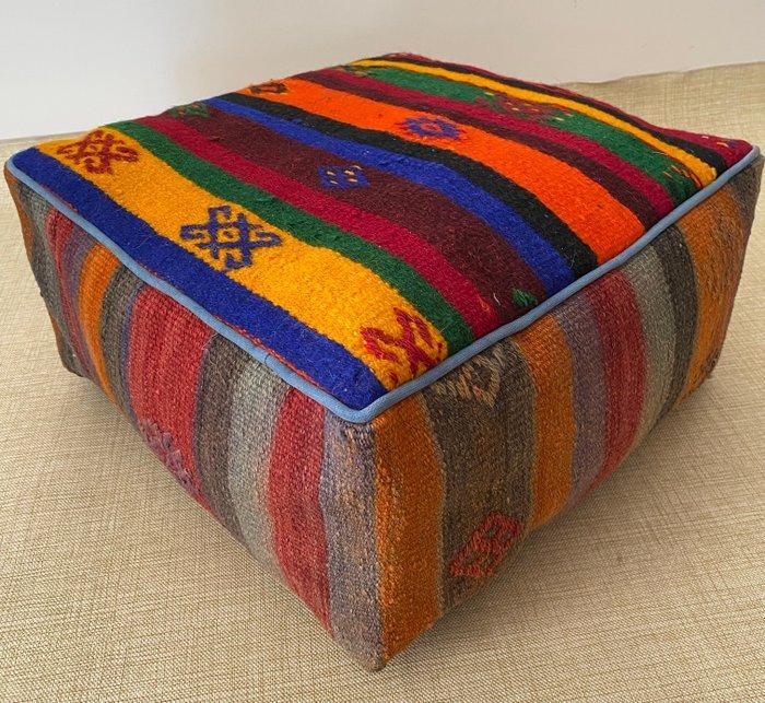 Kelim Poef - Kelim - 48 cm - 48 cm, Antiek en Kunst, Kunst | Designobjecten