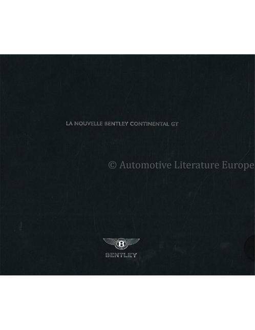 2002 BENTLEY CONTINENTAL GT BROCHURE FRANS, Livres, Autos | Brochures & Magazines