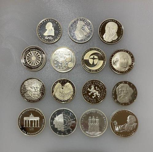 Duitsland. Lotto composto da 15 monete commemorative, Postzegels en Munten, Munten | Europa | Niet-Euromunten