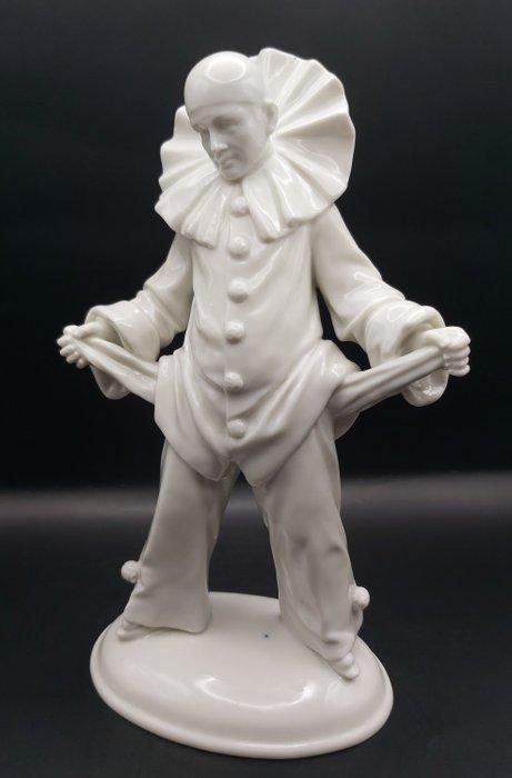 Sitzendorf - Max Siegel - Figure - Pierrot, Harlekin, Clown, Antiek en Kunst, Antiek | Glaswerk en Kristal