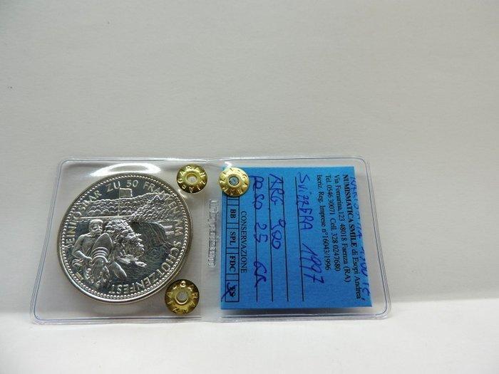 Zwitserland. 50 Francs 1997 Tiro federale, Schaffhauser, Postzegels en Munten, Munten | Europa | Niet-Euromunten