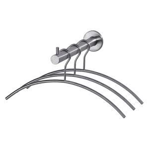Intersteel garderobesteun met 3 kledinghangers rvs, Huis en Inrichting, Woonaccessoires | Kapstokken, Nieuw, Overige materialen