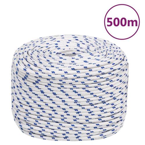 vidaXL Boot touw 10 mm 500 m polypropyleen wit, Doe-het-zelf en Bouw, IJzerwaren en Bevestigingsmiddelen, Nieuw, Verzenden