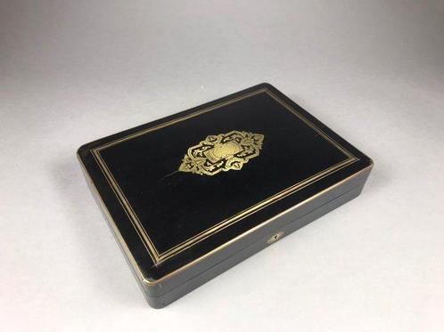 Boîte à bijoux - Napoléon III - Bois de violette, Laiton,, Antiquités & Art, Antiquités | Autres Antiquités