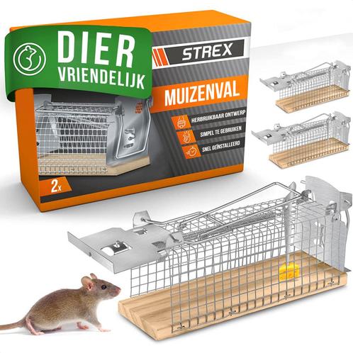 Strex Muizenval voor Binnen en Buiten - Diervriendelijk -, Dieren en Toebehoren, Overige Dieren-accessoires, Verzenden