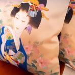Paare handgemaakte kussenslopen - Japanse Geishas in, Antiek en Kunst