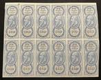 België  - Leopold II - Veldeel fiscale zegels met, Postzegels en Munten, Gestempeld