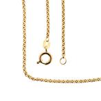 Gouden jasseron schakel ketting | 45 cm, Bijoux, Sacs & Beauté, Colliers, Ophalen of Verzenden