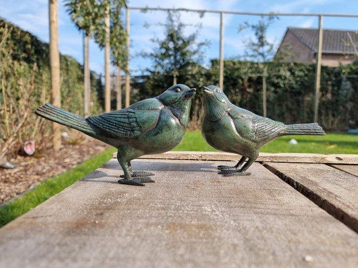 Beeldje - A pair of bronze birdies (2) - Brons, Antiek en Kunst, Curiosa en Brocante