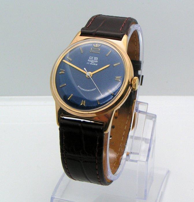 GUB Glashütte - Stossgesichert - cal. 70.1 - Sans prix de, Handtassen en Accessoires, Horloges | Heren
