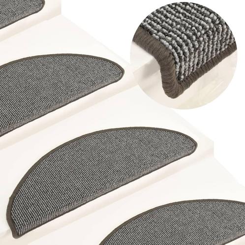 vidaXL Trapmatten 15 st 65x21x4 cm grijs, Doe-het-zelf en Bouw, Ladders en Trappen, Nieuw, Verzenden