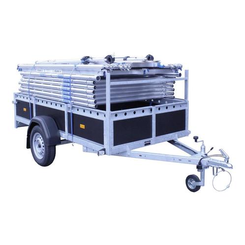 ALX Rolsteiger inclusief bakwagen 135 x 8.2m wh, Doe-het-zelf en Bouw, Steigers, Rolsteiger of Kamersteiger, Nieuw, 5 meter of hoger