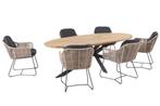 Taste by 4 Seasons Belmond tuinset naturel met Prado tafel, Nieuw