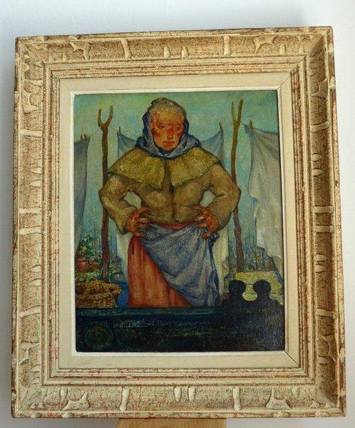 Nicolas Eekman (1889-1973) - The Boatwoman, Antiek en Kunst, Kunst | Schilderijen | Klassiek