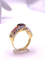 Zonder Minimumprijs - Ring - 9 kt. Geel goud, Zilver, Handtassen en Accessoires, Ringen, Nieuw