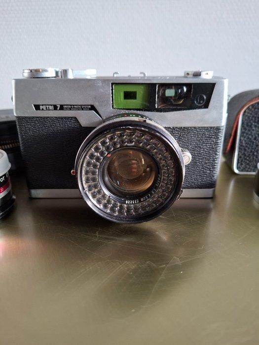 Petri 7 + hood + tele + wide + finder + acc. | Appareil, TV, Hi-fi & Vidéo, Appareils photo analogiques