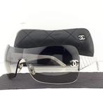 Chanel - Shield Black & Silver Tone Leather Coated Temples
