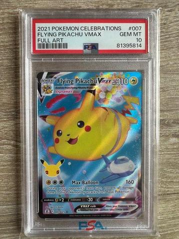 Pokémon - 1 Graded card - Flying Pikachu Vmax #007 - PSA 10
