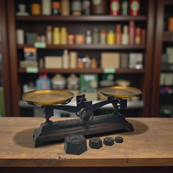 Vintage industrial Design - Balans of weegschaal - IJzer, Antiek en Kunst, Antiek | Wandborden en Tegels