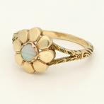 Ring - 14 karaat Geel goud Opaal, Handtassen en Accessoires, Ringen, Nieuw