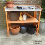NIEUW - Opklapbare houten oppottafel, Tuin en Terras, Verzenden, Nieuw
