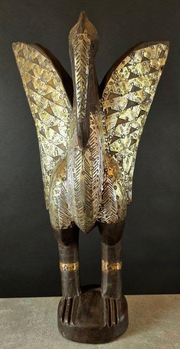 Beeld, Kalao Bird - 52 cm - Hout, Metaal, Antiek en Kunst, Curiosa en Brocante