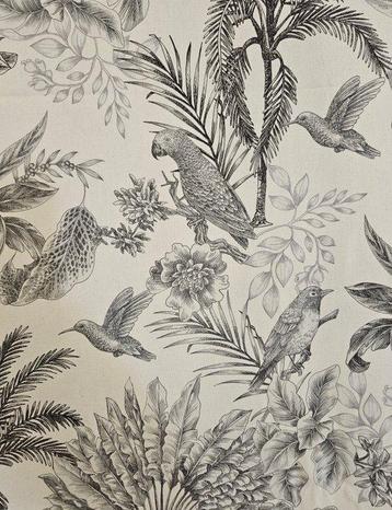 Tissu de style bohème noir et blanc - 300x280cm - Design