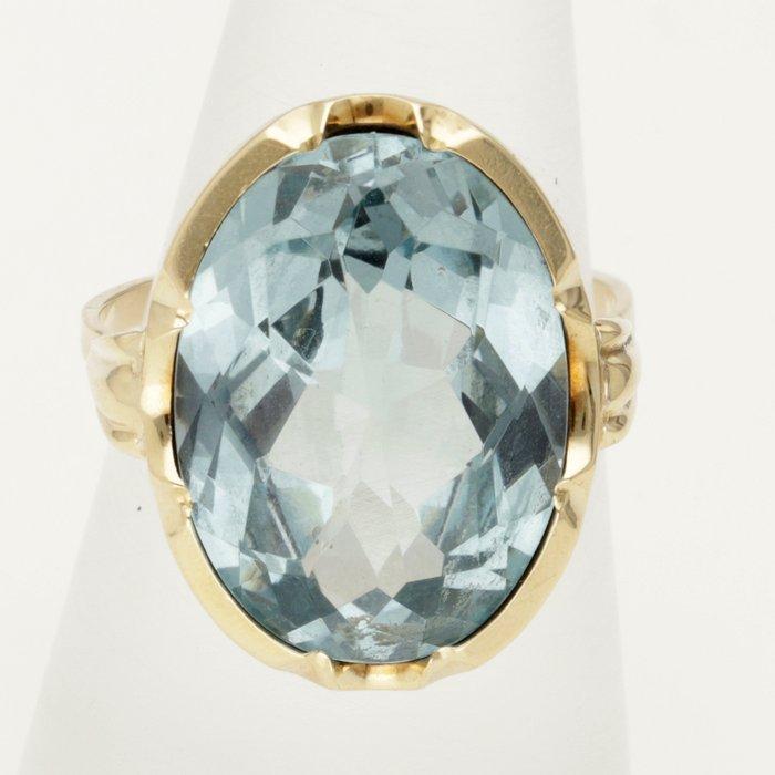 Ring - 14 karaat Geel goud - Spinel, Handtassen en Accessoires, Ringen