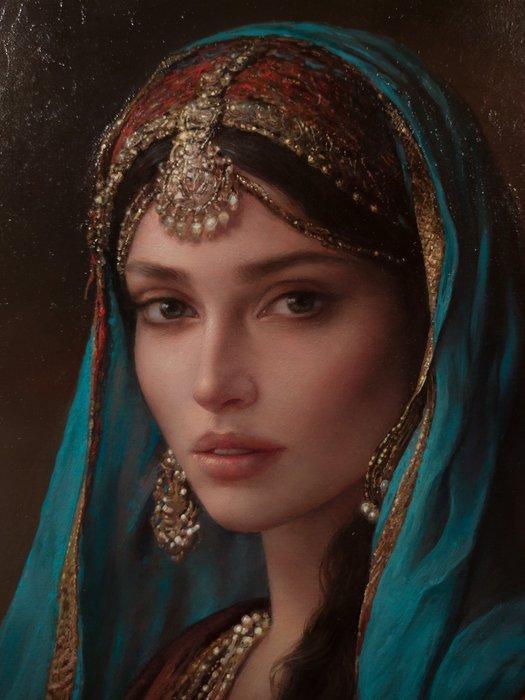 Piotr Topolski (XX-XXI) - Milena, Antiquités & Art, Art | Peinture | Classique