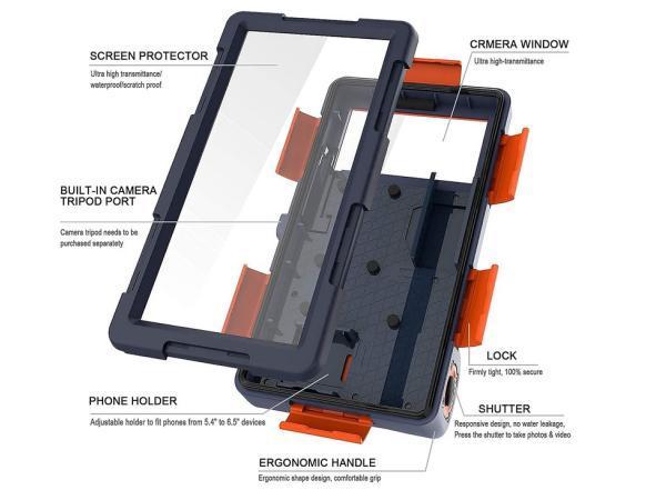 Veiling - IPX8 Waterdichte telefoonhoes, Telecommunicatie, Mobiele telefoons | Hoesjes en Screenprotectors | Overige merken