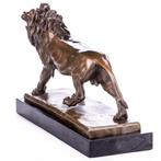 Figure - Bronzefigur Löwe 30CM Breite - Bronze, Marbre