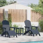 vidaXL Adirondack stoelen met voetensteunen, 2 stuks in, Verzenden, Nieuw