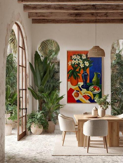 E. García - EL JARRÓN AZUL XL (NO RESERVE), Antiek en Kunst, Kunst | Schilderijen | Modern