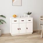 vidaXL Buffet Blanc 100x40x75 cm Bois massif de pin, Verzenden, Neuf